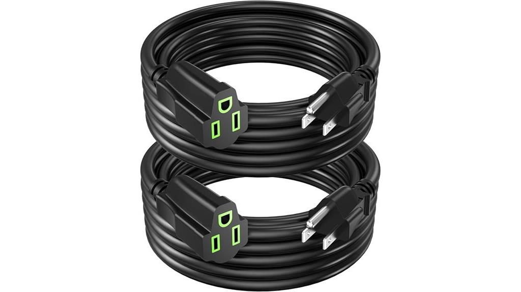 10 foot power extension cords