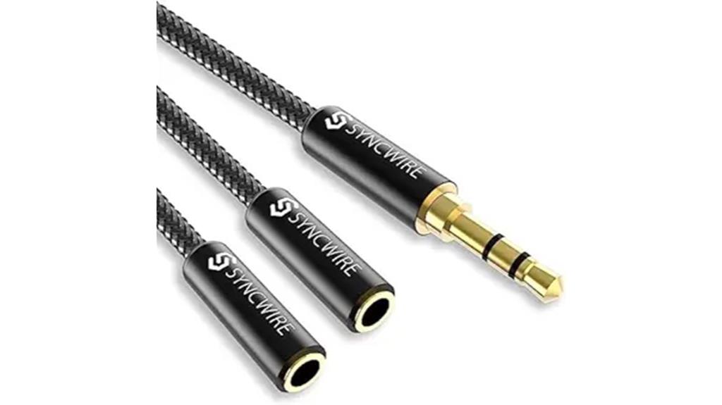 3 5mm headphone splitter cable