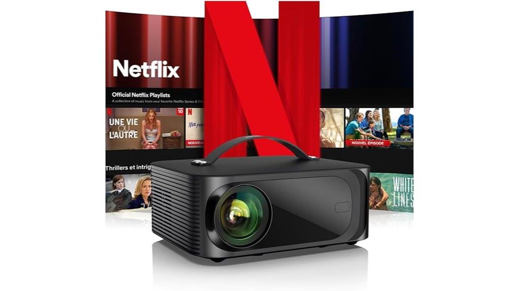 4k smart projector netflix