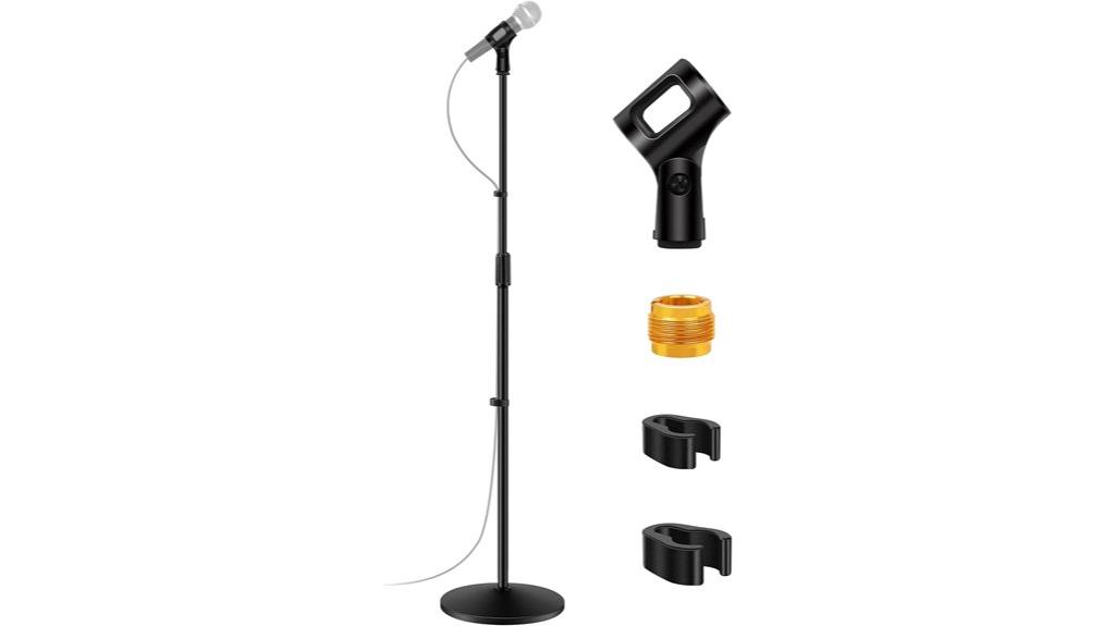 adjustable height microphone stand