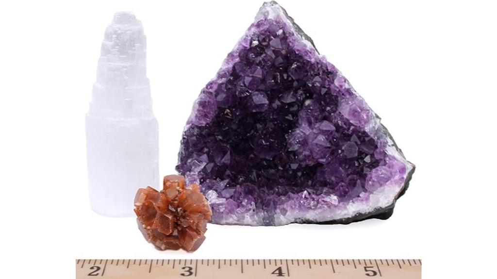 amethyst healing crystal set