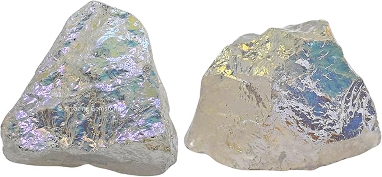 angel aura quartz crystals
