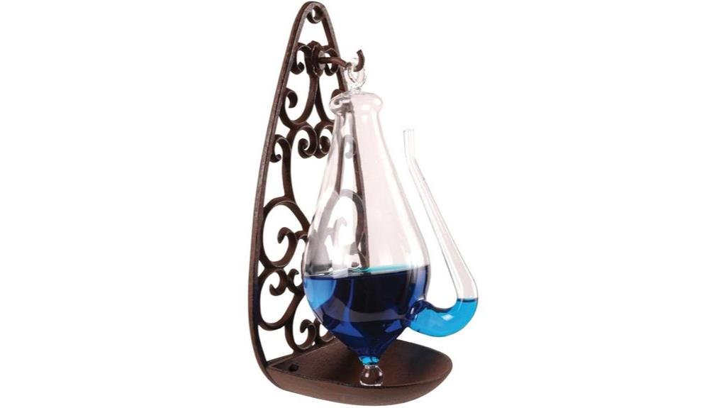 barometer with cast iron holder