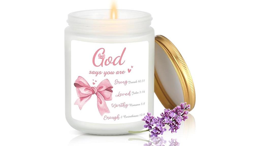 bible verse scented candle