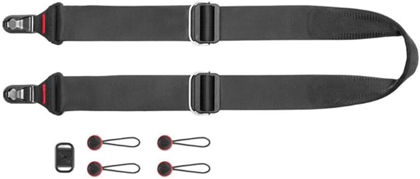 black camera strap design