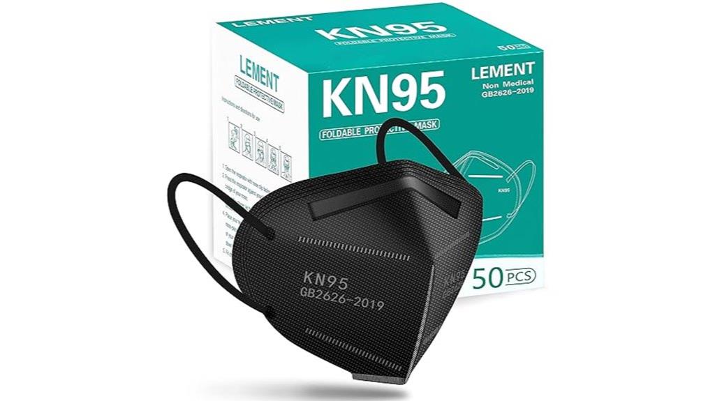 black kn95 face masks