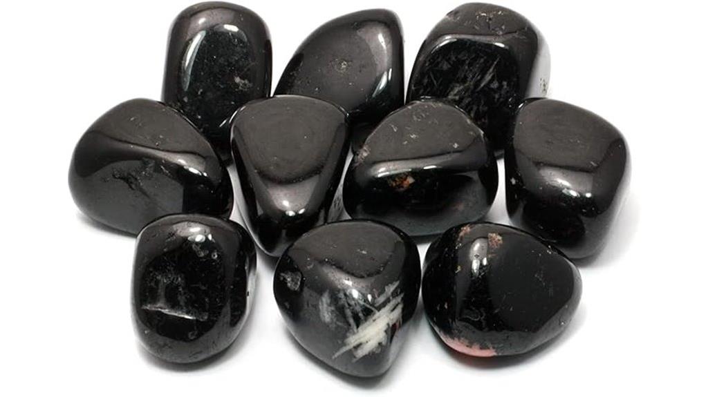 black tourmaline tumble stone