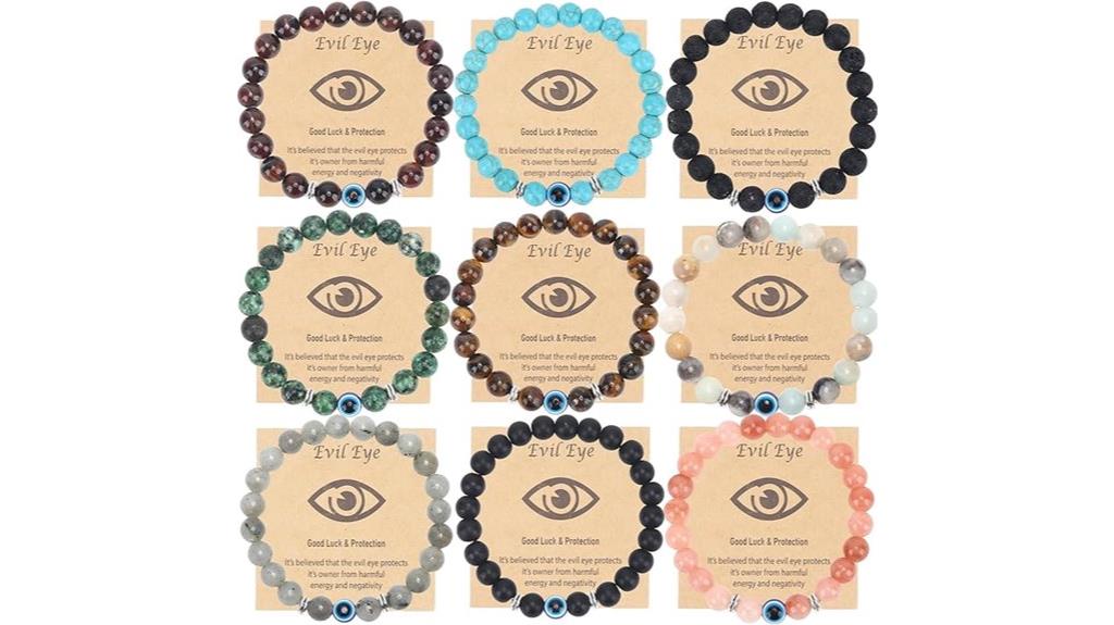 blue evil eye bracelets