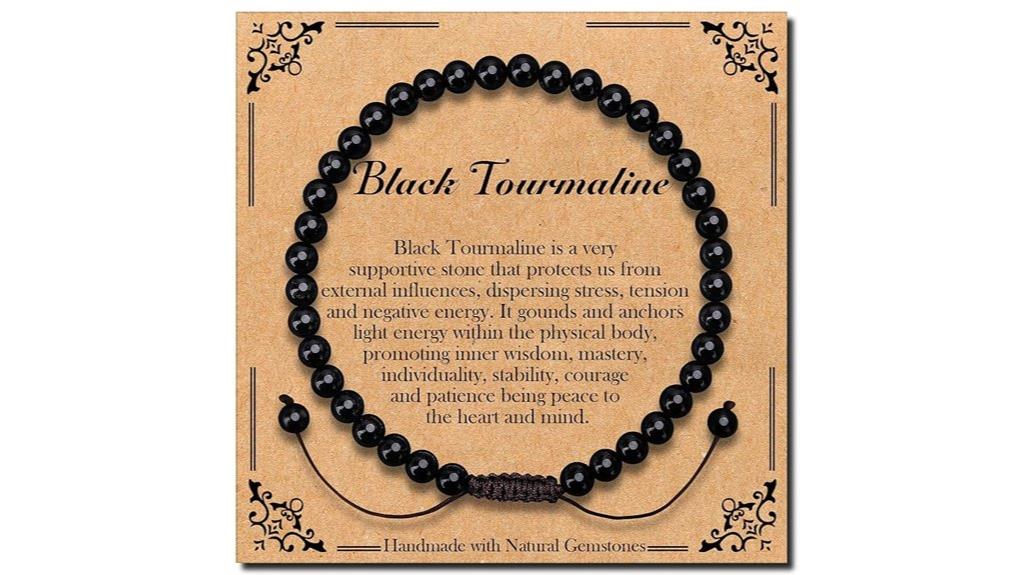 braided black tourmaline bracelet