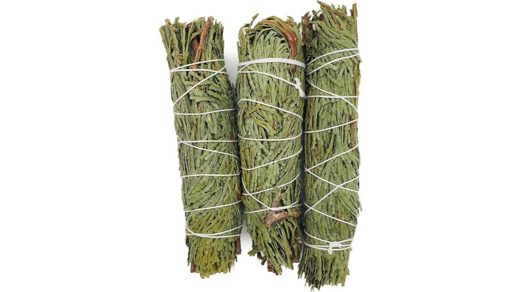 cedar incense smudge bundles