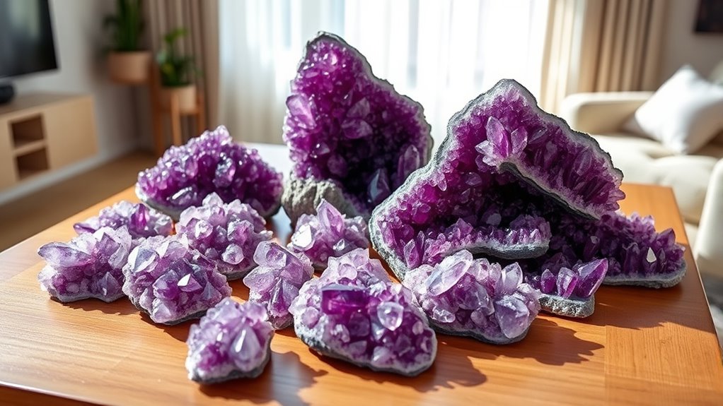 choosing quality amethyst clusters