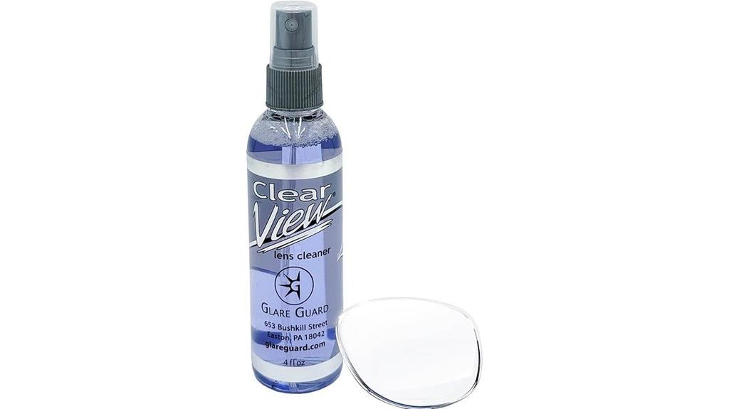 clear lens cleaning solution