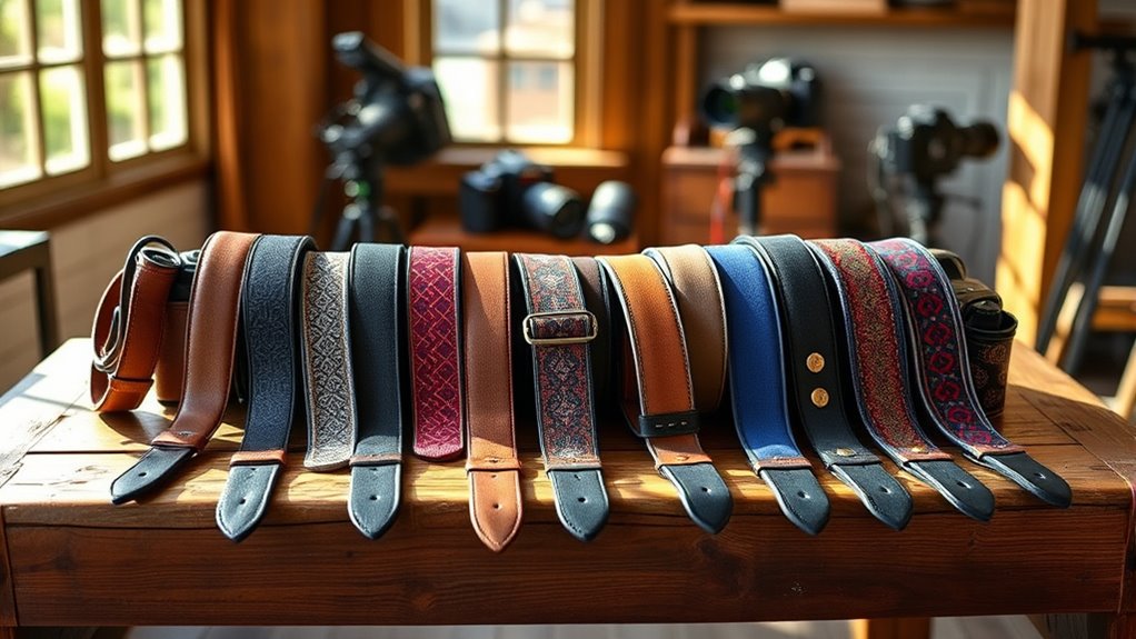comfortable and stylish camera straps