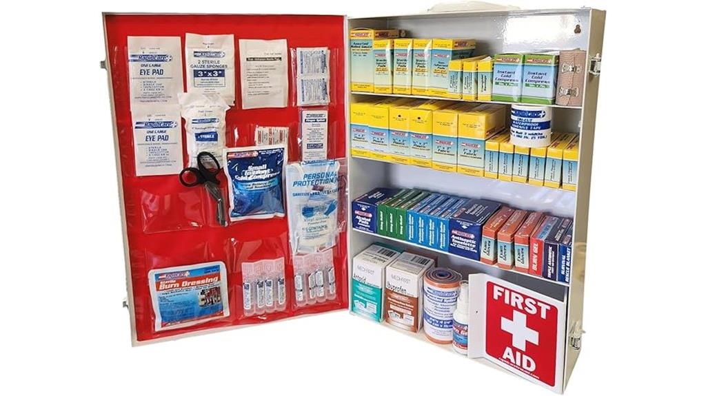 comprehensive first aid cabinet