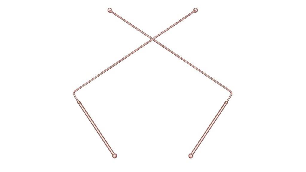 copper dowsing rods set