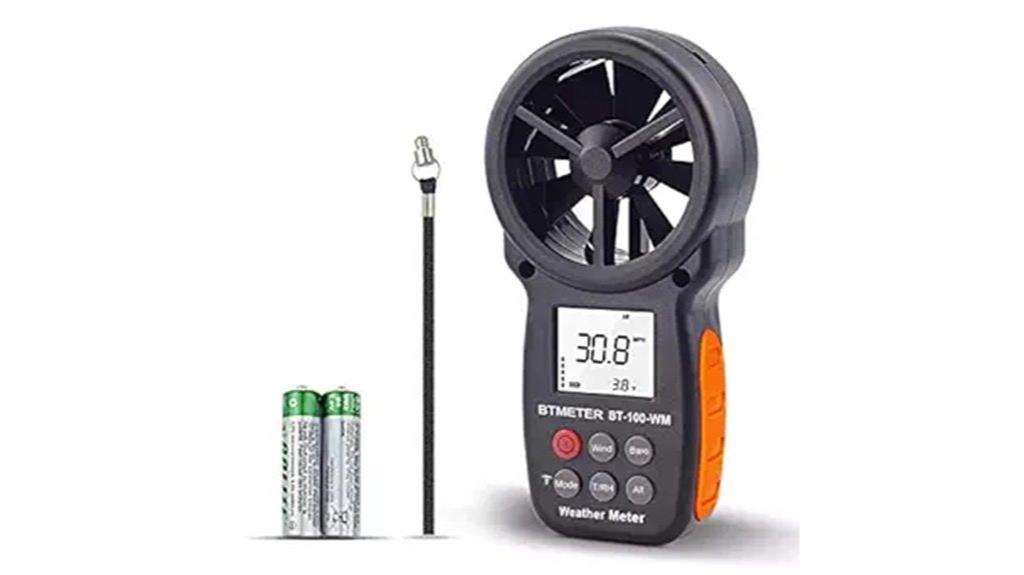 digital handheld weather meter