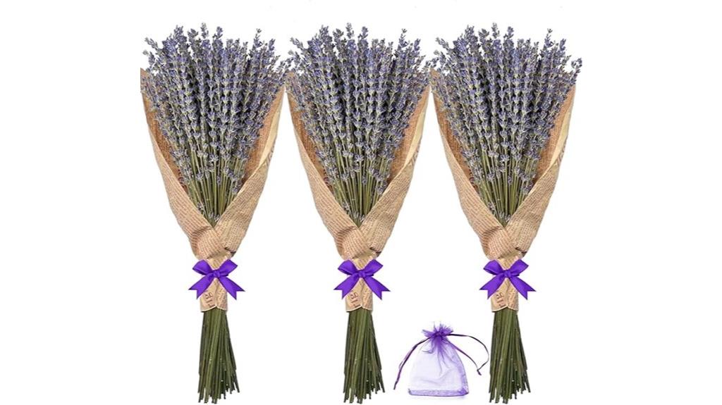 dried lavender flower bundles