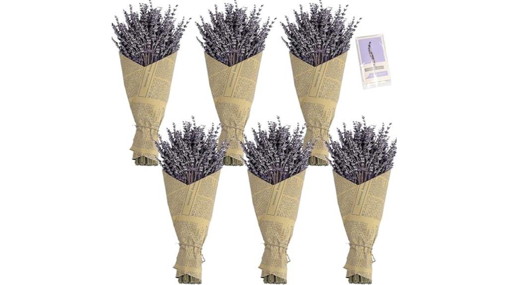dried lavender flower bundles