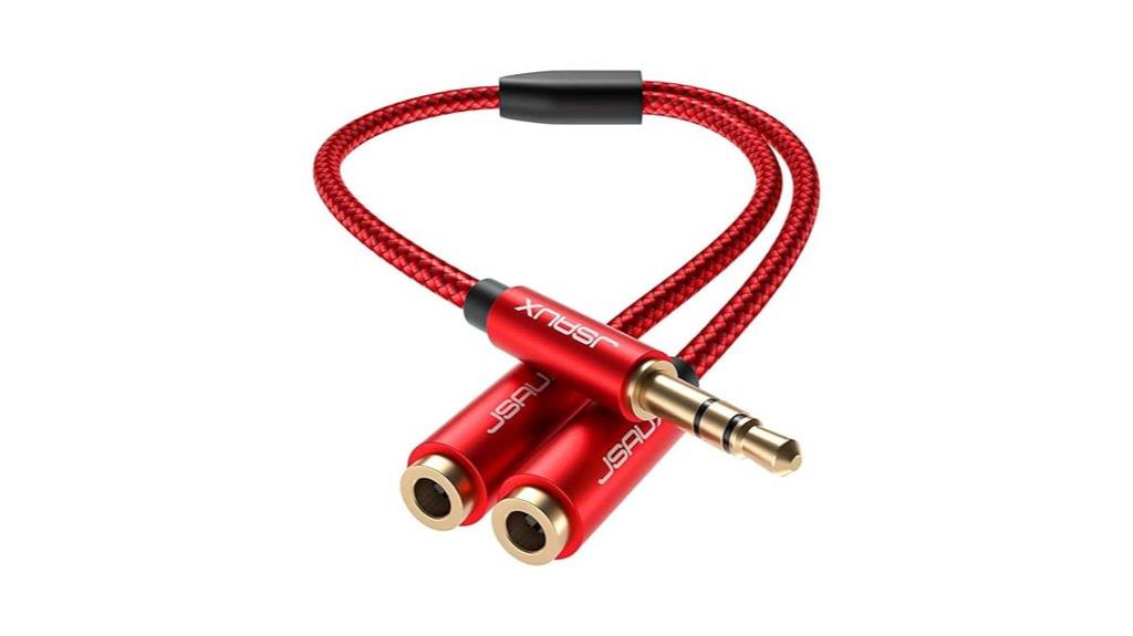 dual headphone audio splitter