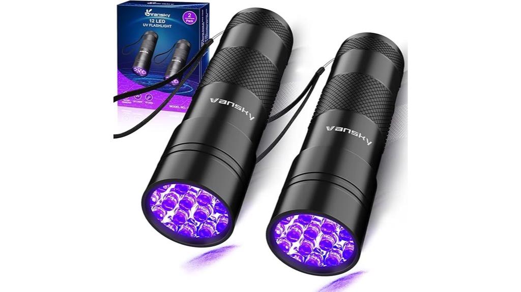dual pack uv flashlights