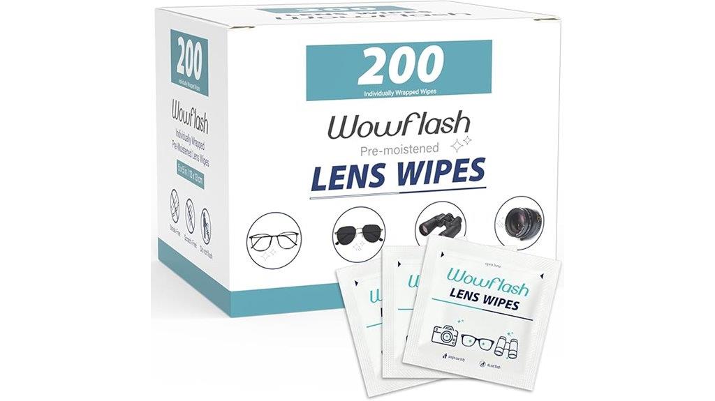 eyeglass lens cleaning wipes