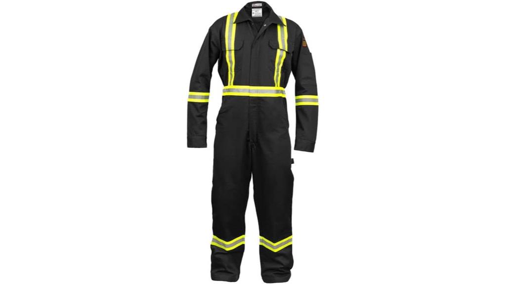 flame resistant high visibility coverall