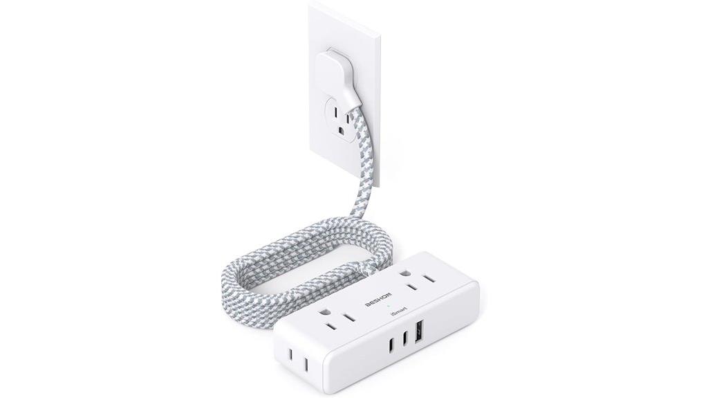 flat cord with usbs