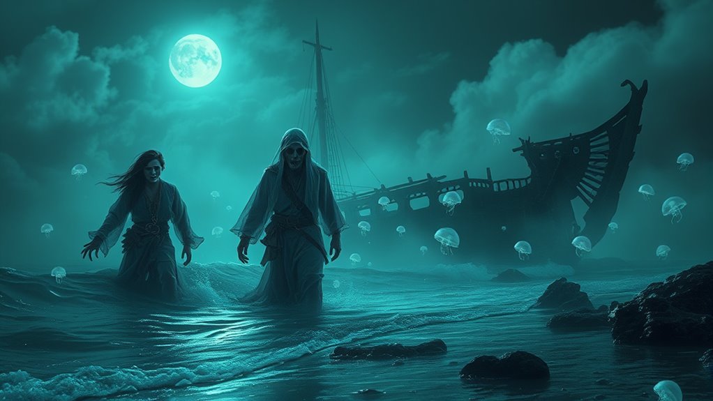 ghostly pirates haunt sailors