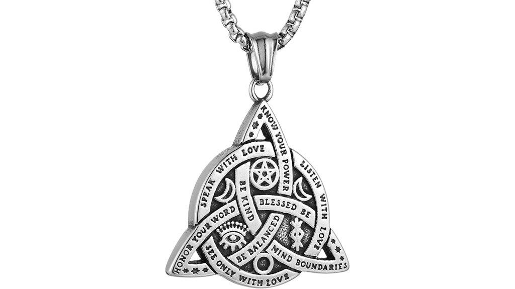 goddess symbol stainless necklace