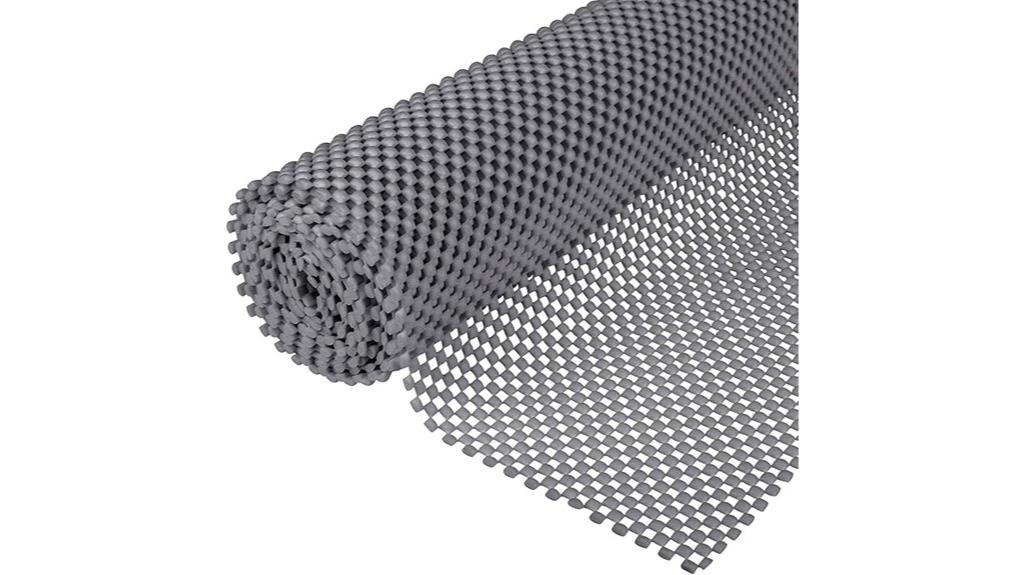 gray non slip rug pad