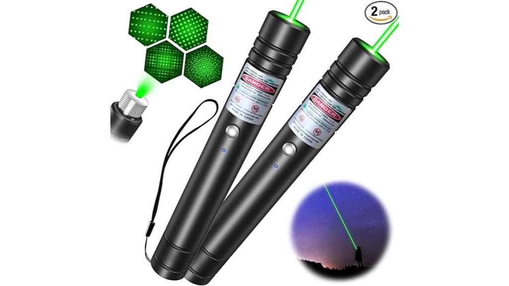 green beam flashlight set