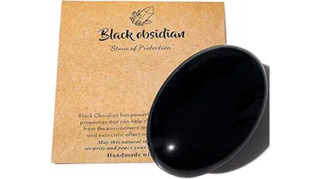 healing black obsidian stone