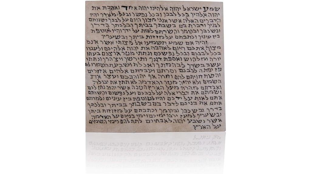 kosher mezuzah parchment scroll
