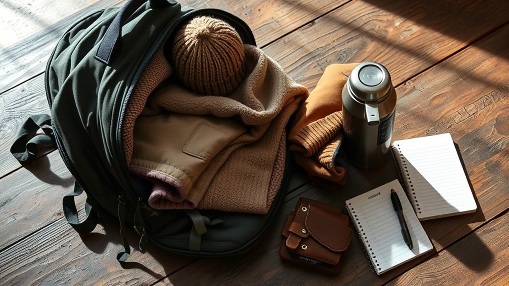 layered weather resistant clothing essentials