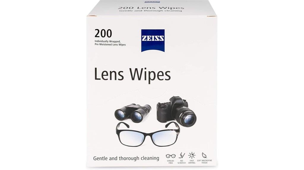 lens cleaning wipes available