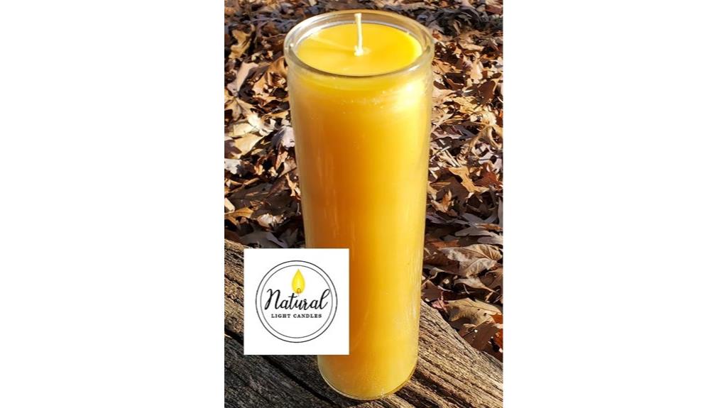 long lasting pure beeswax candle