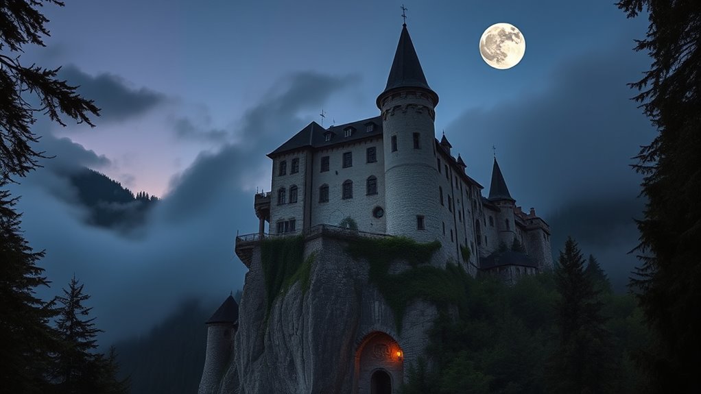 medieval cliffside castle adventure