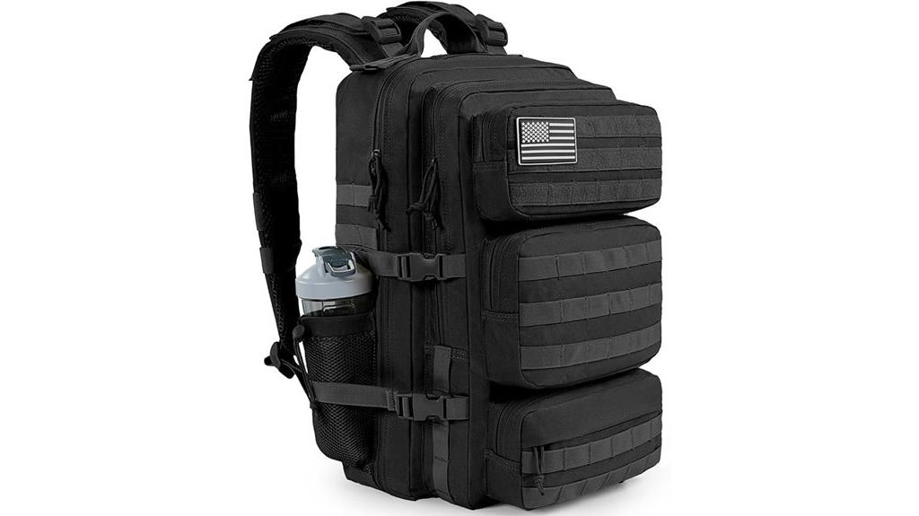 military tactical backpack black