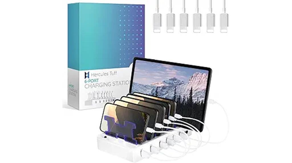multi device usb charging dock