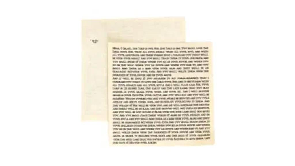 non kosher mezuzah scroll