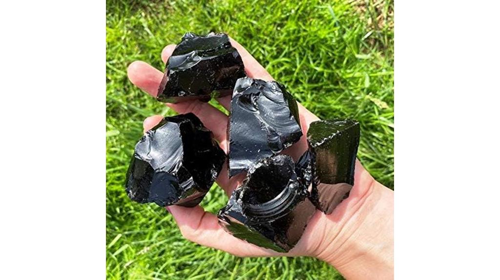 obsidian rocks for jewelry