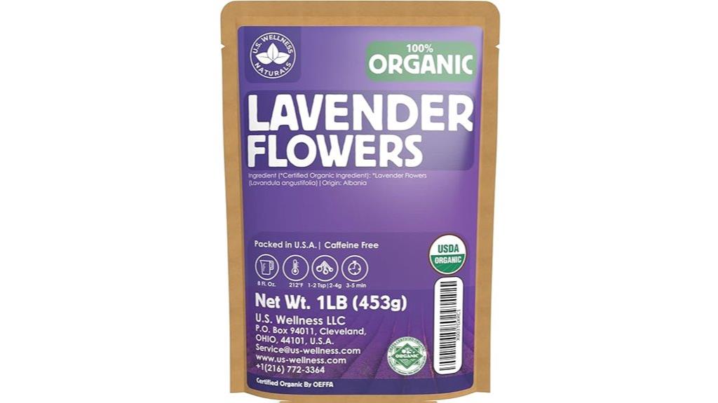 organic dried lavender flowers