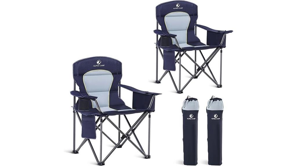 oversized camping chairs pack