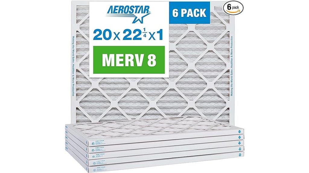 pleated air filter pack