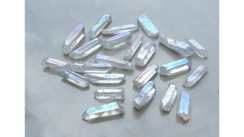 polished clear quartz points