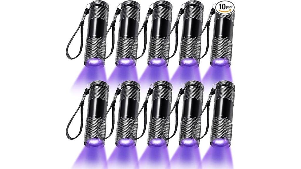 portable uv blacklight flashlights