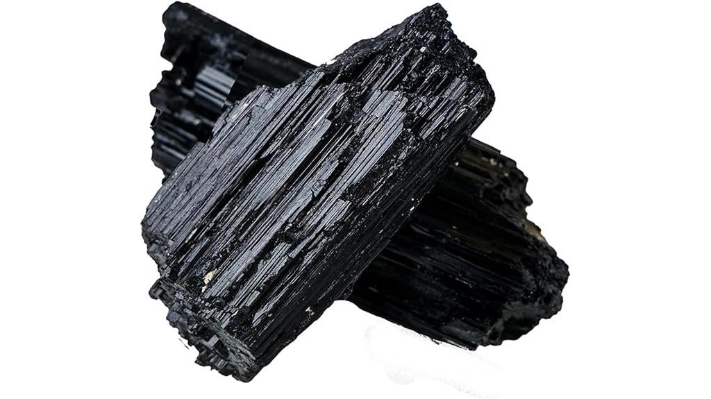 raw black tourmaline crystals