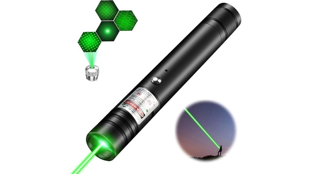 rechargeable flashlight with laser