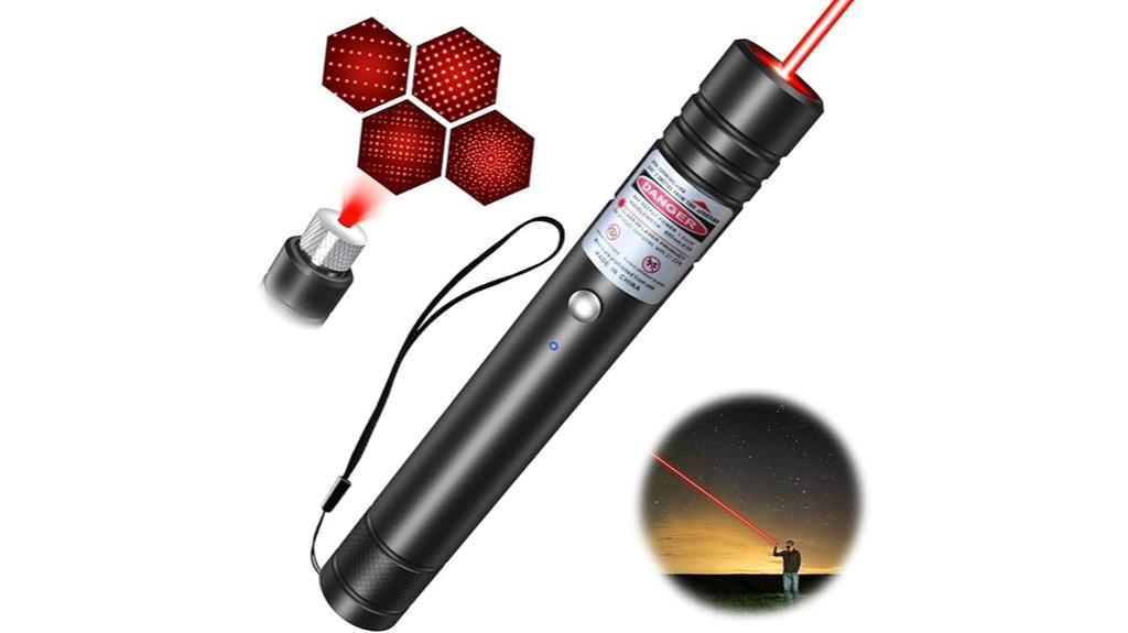 rechargeable red beam flashlight