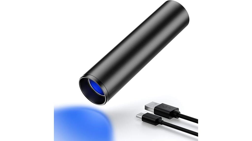 rechargeable uv flashlight portable